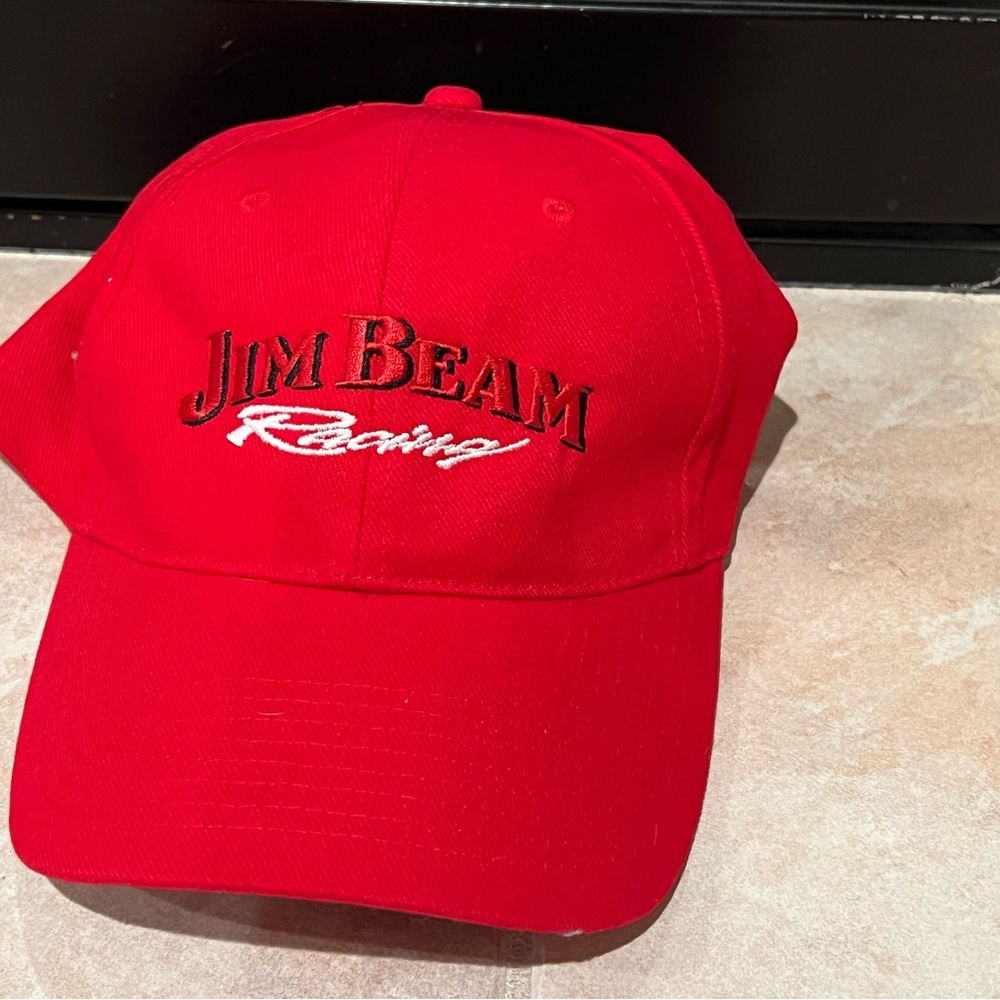 Jim Beam, racing promotional hat given in gift bag at racetrack